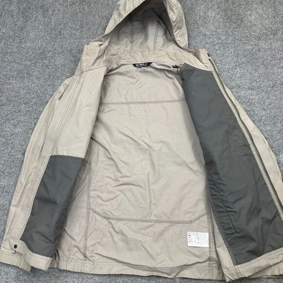 Arc'teryx Waylay Waxed Canvas Jacket Mens Large Gray Full-Zip Hooded - Picture 13 of 16